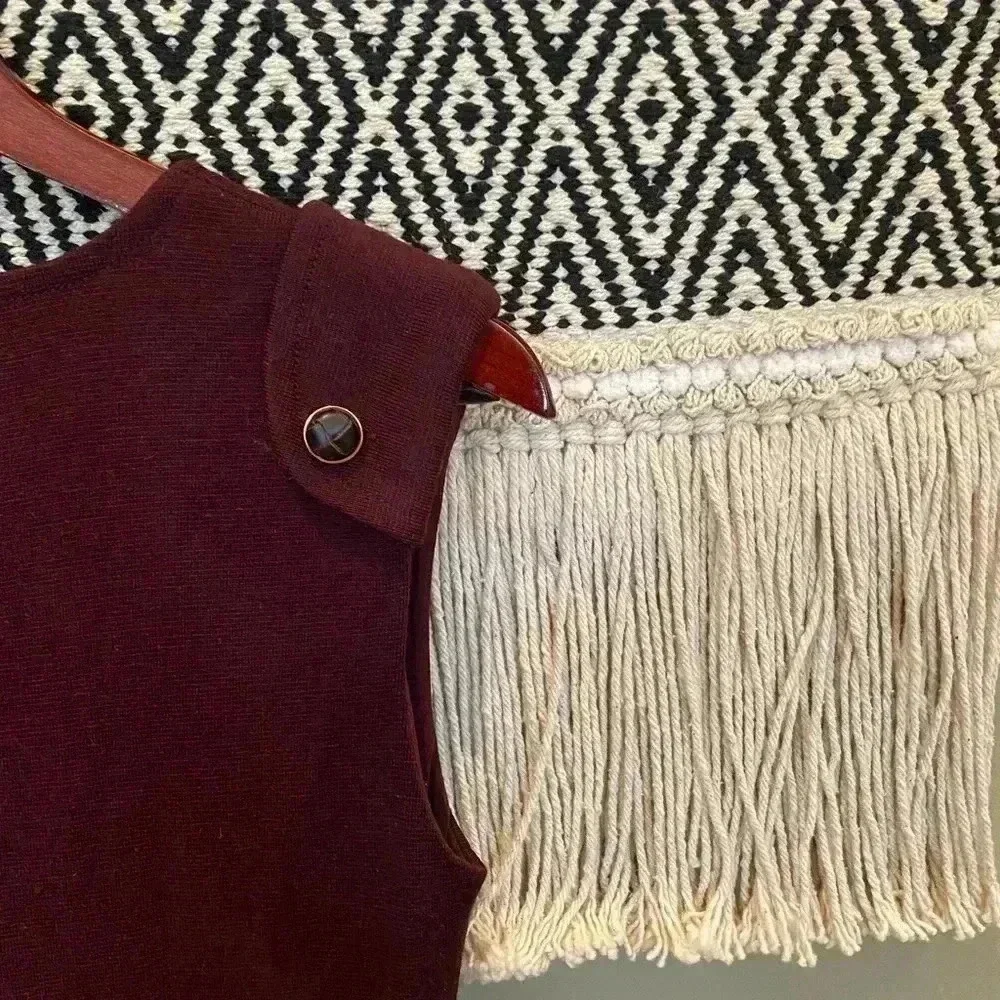 TORY BURCH BURGUNDY DRESS S